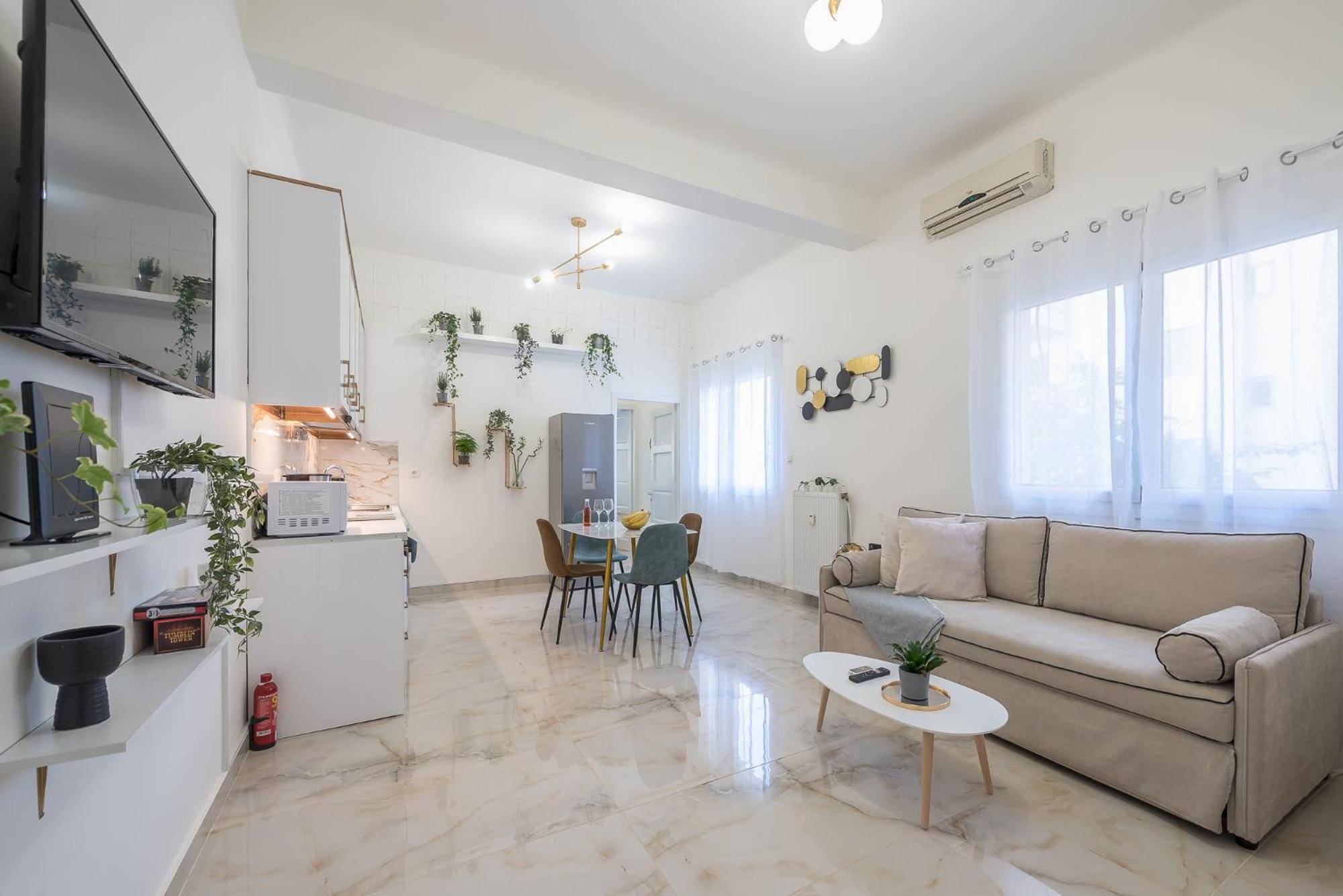 Modern Apartment 200M From Acropolis 100Mbps Netflix Athena Bagian luar foto