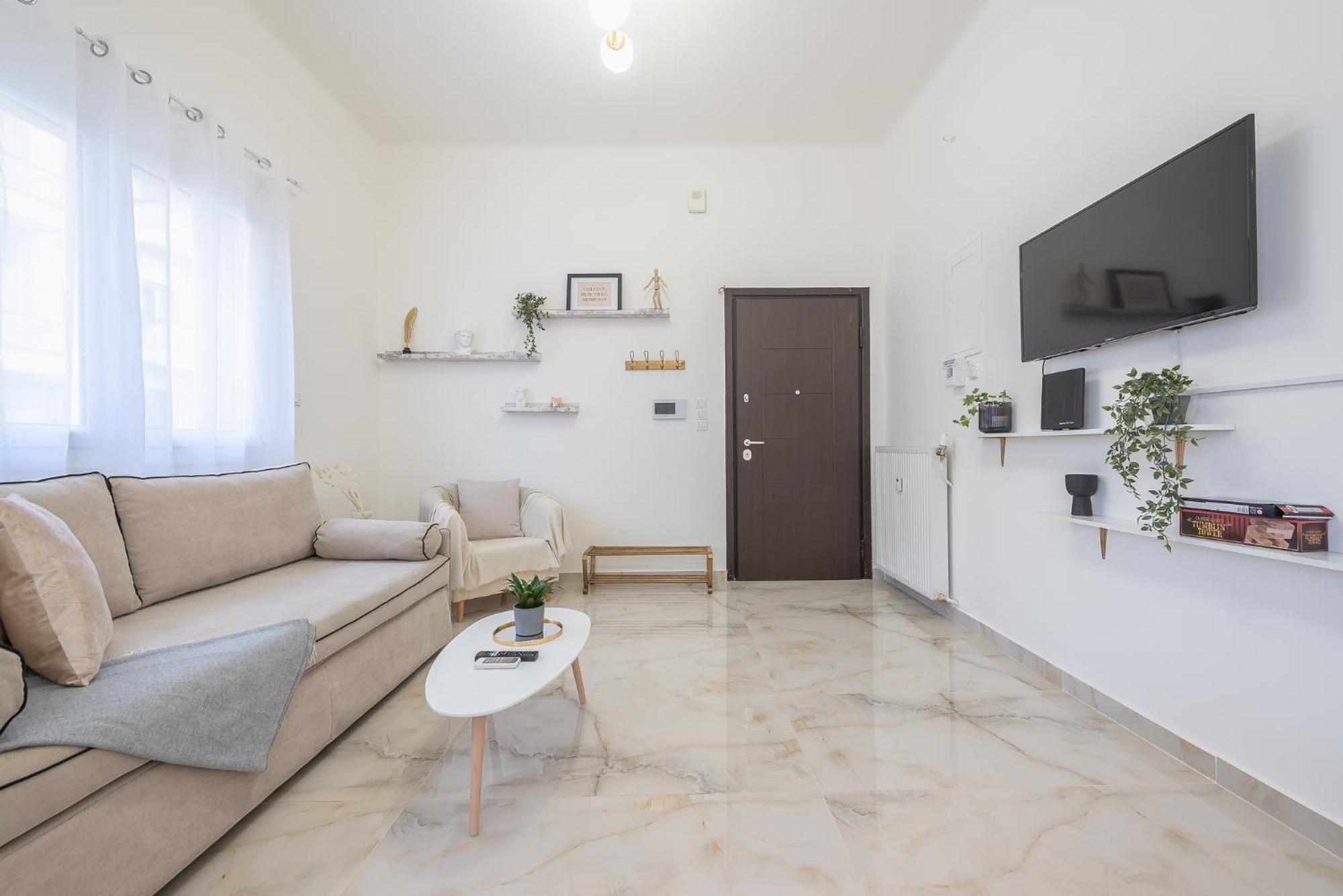Modern Apartment 200M From Acropolis 100Mbps Netflix Athena Bagian luar foto
